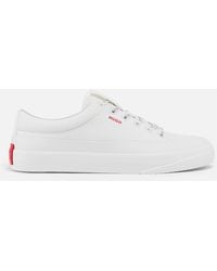 HUGO - Dyer Canvas And Mesh Tennis Trainers - Lyst