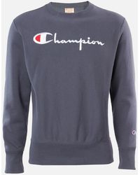 champion boucle script crew sweatshirt