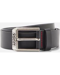 HUGO Gelio-C Leather Belt - Schwarz