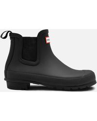 HUNTER - Original Chelsea Rubber Ankle Boots - Lyst