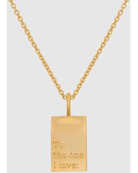 ALIX YANG Memento Necklace 'to The One I Love' - Metallic