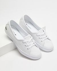 Lacoste Ziane Chunky Bl Leather Trainers - White
