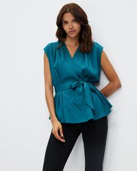 Atmos&Here - Rita Pleat Front Blouse - Lyst