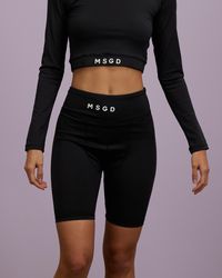 Missguided Seamed Cycling Shorts - Black