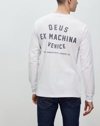 Deus Ex Machina Venice Long Sleeve Tee - White