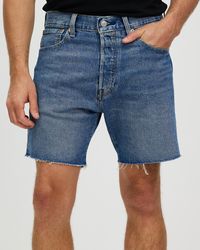 Levi's Denim White 501 '93 Cut-off Shorts for Men - Lyst