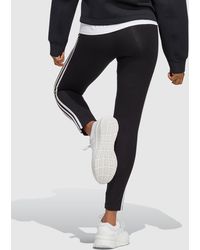 adidas - Essentials 3 Stripes High Waisted Single Jersey leggings - Lyst