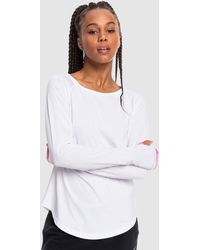 Roxy Say Something Technical Long Sleeve Top - White