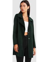 dark green winter coat