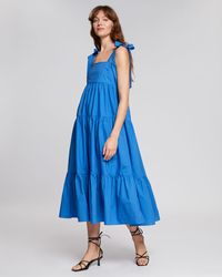 & Other Stories - Tiered Babydoll Midi Dress - Lyst