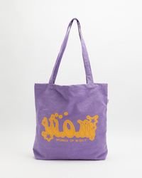 Misfit Big Rainbows Club Tote Bag - Purple