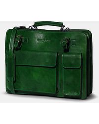 Mens Bags Briefcases and laptop bags Globe-Trotter No Time To Die Briefcase in Green for Men 