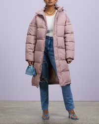 Missguided Longline Padded Puffer - Multicolour