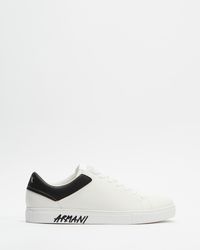 Armani Exchange - Side Logo Lace Up Sneakers - Lyst