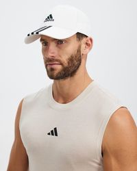 adidas Originals - 3 Stripes Cotton Twill Baseball Cap - Lyst