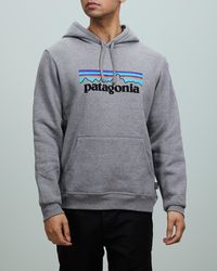 Patagonia P 6 Logo Uprisal Hoodie - Grey
