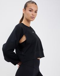 adidas Originals - Power Aeroready Crop Cover Up Sweatshirt - Lyst