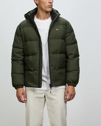 tommy hilfiger puffer jacket navy blue