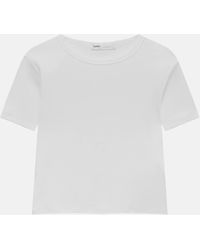 Pull&Bear - Ribbed Short Sleeve T Shirt - Lyst