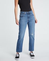 Levi's 501 Crop Tango Beats Denim Jeans in Blue - Lyst