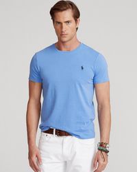 Polo Ralph Lauren - Short Sleeve Crew Neck Custom Slim Fit T Shirt - Lyst