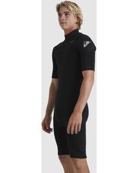 Quiksilver - 2 2mm Everyday Sessions Short Sleeve Chest Zip Springsuit - Lyst