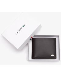 Lacoste - Fitzgerald Leather Wallet - Lyst