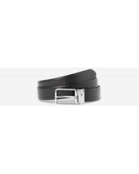 The Kooples Black Brown Reversible Two-tone Leather Belt - Multicolour