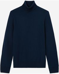 The Kooples Wolle DAMEN in Blau für Herren Damen Herren Bekleidung Herren Pullover und Strickware Rundhals Pullover 