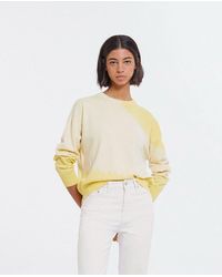 The Kooples Yellow Tie-dye Effect Wool Sweater