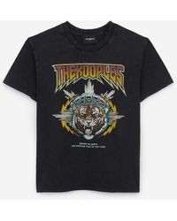 The Kooples Camiseta algodón rockera serigrafía tigre - Multicolor