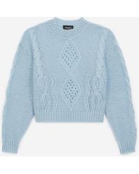 The Kooples Classic Sky Blue Mohair Sweater