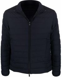 Emporio Armani - Zipped Short Down Jacket - Lyst