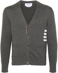 Thom Browne - 4Bar Cotton Cardigan - Lyst