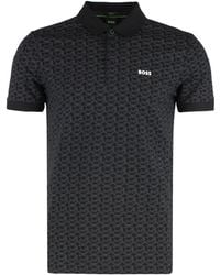 BOSS - Cotton Polo Shirt - Lyst