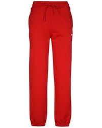 MSGM - Logo Print Sweatpants - Lyst