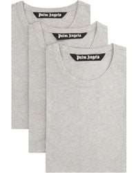 Palm Angels - Set Of Three Crew Neck T-Shirts - Lyst