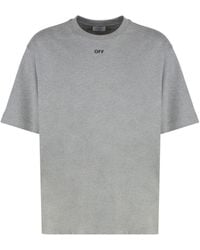Off-White c/o Virgil Abloh - Cotton Crew-Neck T-Shirt - Lyst