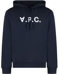 A.P.C. - Standard Grand Vpc Cotton Hoodie - Lyst