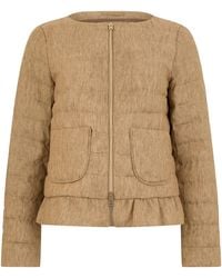 Herno - Elegant Jacket With A Ruffle - Lyst