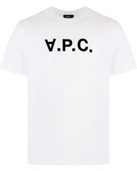 A.P.C. - Standard Grand Vpc Cotton T-Shirt - Lyst