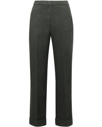 Aspesi - Cotton-Linen Trousers - Lyst