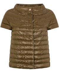 Herno - Emilia Down Jacket With Short Sleeves - Lyst