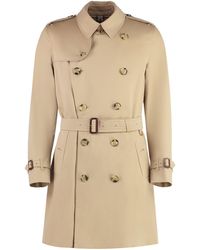 Burberry - Kensington Cotton Trench Coat - Lyst