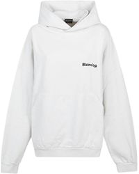 Balenciaga - Bb Corp Cotton Hoodie - Lyst