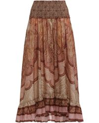 Zimmermann - Maxi Skirt With Ruffles Wanderlust - Lyst