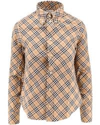 Burberry - Traditional Check Organic Cotton T-Shirt - Lyst