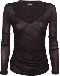 Dondup - Long Sleeve Wool T-Shirt - Lyst