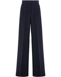 Max Mara - Virgin Wool Trousers With Pockets For - Lyst