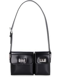BY FAR Baby Billy Patent Leather Crossbody Bag - Black